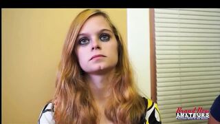 Blonde Piper and Brunette Jamie Litton Tiny Coeds Lesbian Licking Fun!
