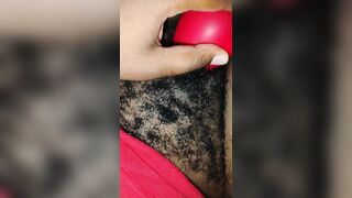Fucking myself with a pink vibrator