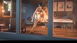 Big booty girl got fucked by a dick very hard on pussy