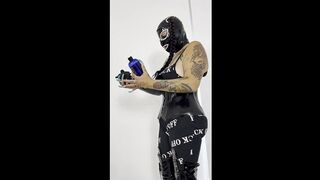 Latex Masked Glove Tease