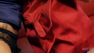 Hot lesbian girlfriends getting a private room in a club