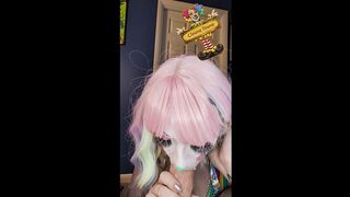 Clown Girl Blows Big Dick
