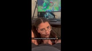 Sloppy Blowjob and Cumshot Facial from Horny Teen