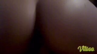 A couple of loads in my girlfriend's ass - she likes to move sexy