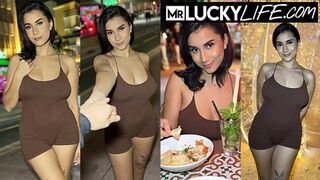 Sinning On South Beach With Gorgeous Brunette Roxie Sinner