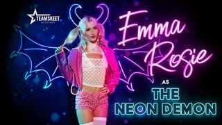 The Neon Demon Begs for Cock with Her Big Green Eyes