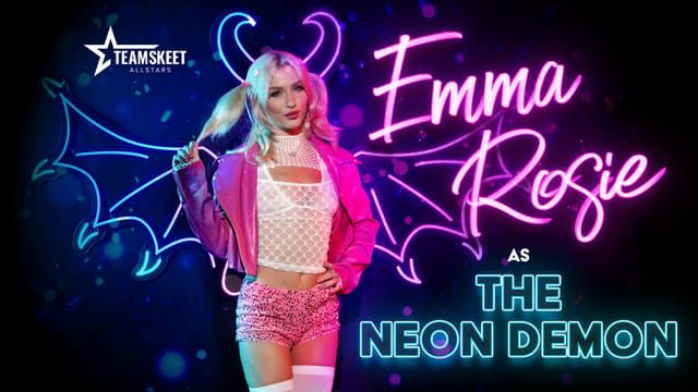 The Neon Demon Begs for Cock with Her Big Green Eyes
