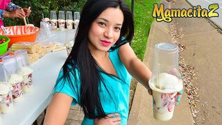 MamacitaZ - Young Petite Colombian Street Vendor Rides Cock Like a Pro
