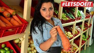 LETSDOEIT - Big Booty Latina MILF Picked UP at The Market Rides a Big Cock