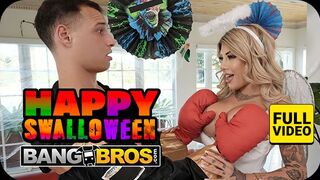 BANGBROS - Kitana Montana Wants Selfies But Ends Up Gagging On Her Stepson's Cock Before The Hallowe