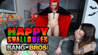 BANGBROS - Valerica Steele And Kay Lovely Summon The Fang Bros For A Legendary Halloween Fuckfest