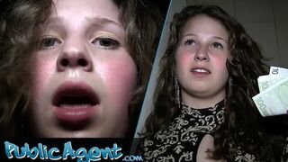 PublicAgent 18 year old gymnast fucks in gym changing rooms