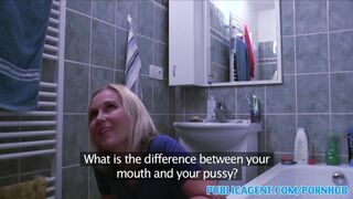 PublicAgent Blonde wants sex on a table
