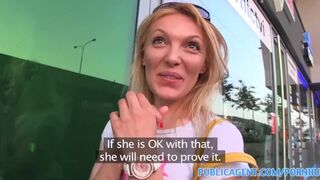 PublicAgent She gets spit-roasted outdoors to get reality TV job