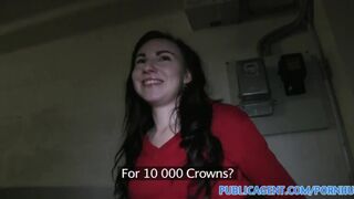 PublicAgent Jessie gets her wet pussy fucked on stairwell