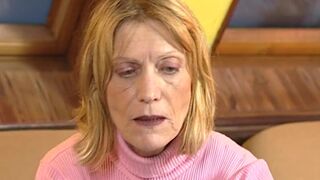 Scared wrinkled granny gets cum in her old cunt