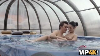 VIP4K. Angie Moon is happy to be girlfriend of older talented lover