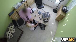 VIP4K. Blonde haired Miss Katy Rose has sex