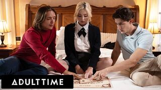 ADULT TIME - Stepbrothers 3-Way Prank Naive Virgin Lexi Lore With A Spirit Board! DOUBLE CREAMPIE