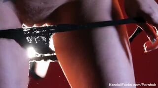 Kendall Karson teases and rides the Sybian