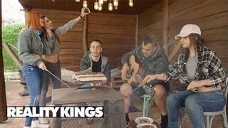 REALITY KINGS - Raul Costa Makes Mina Von D Follow Him So He Can Fuck Her Pussy Behind The Tree