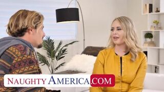 Calming A Friend's Flawless-Looking Mom With Sex