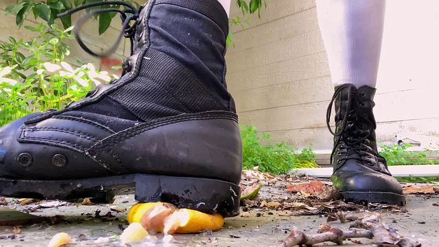 Crushing Pomelo in Combat Boots