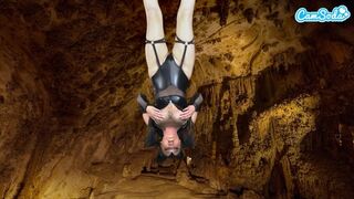 Camsoda - Hot Amateur Teen In Bat Costume Masturbates Upside Down Has Epic Orgasm