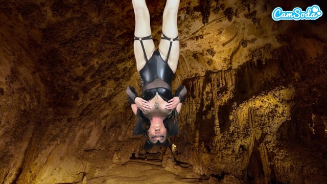 Camsoda - Hot Amateur Teen In Bat Costume Masturbates Upside Down Has Epic Orgasm