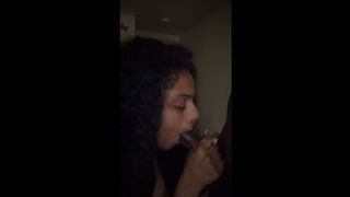 Ebony sucking dick