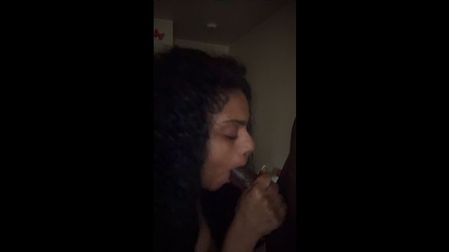 Ebony sucking dick