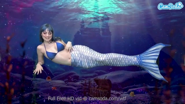 Mermaid masturbates till she gets even more wet