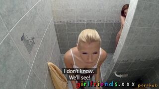 Girlfriends Two horny Czech girls have hot steamy sex in the shower