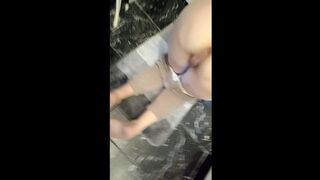 Quick anal in bathroom