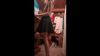 Dress Up N Down In Pink N Black Vintage Dress