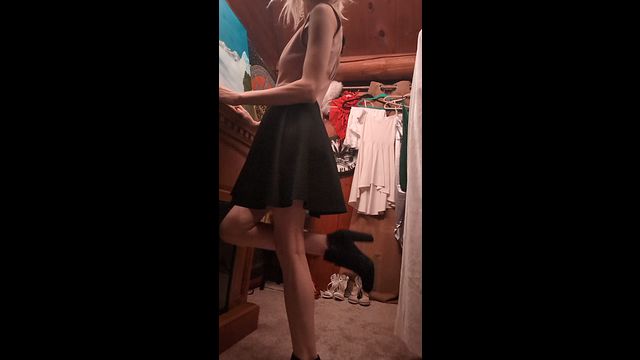 Dress Up N Down In Pink N Black Vintage Dress