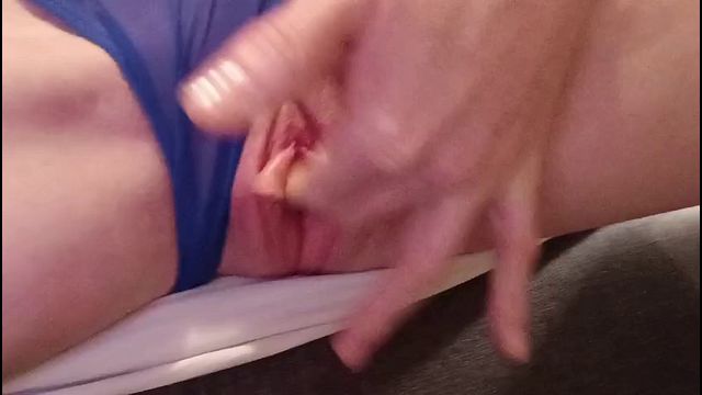 Evening masturbation of a juicy milf