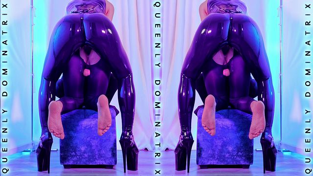 Queenly Dominatrix - Latex Strap-On Correction