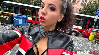 HomemadeXXX - Kinky Czech Brunette Mini Mitzi aka Mitz X Public Walk of Shame