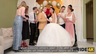 BRIDE4K. We were so horny and got caught together...