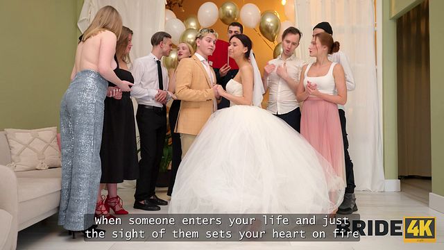 BRIDE4K. We were so horny and got caught together...