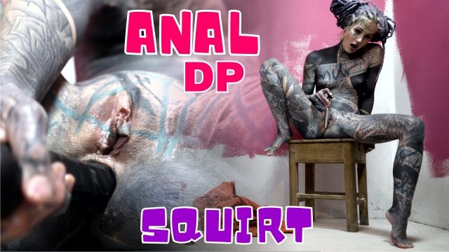 Workwear Anal Stretching Solo Masturbation Gapes and Squirt
