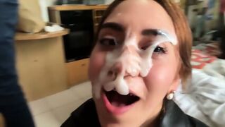 Artemis Carmona - Cumwalk/Cumshot Facials Compilation - Naughty Girl