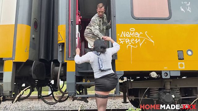 HomemadeXXX - Big-Ass Train Attendant Sophia Invites Her Boyfriend Onto the Train