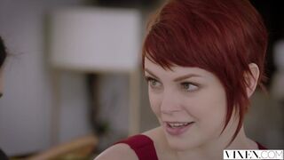 VIXEN Adventurous Beauty Has Passionate Sex With A Power Couple