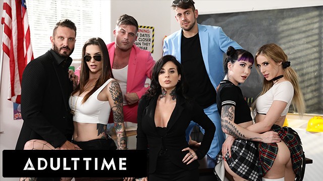 ADULT TIME - Driving Students CAN'T STOP FUCKING IN CLASS! Ft Rocky Emerson, Aiden Ashley, AND MORE!