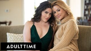 ADULT TIME - Victoria Voxxx Meets Up With Serbian Babe Cherry Kiss For Sensual Pussy Licking Session