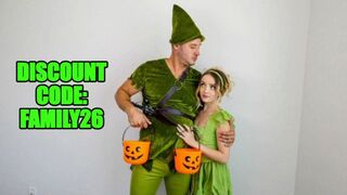 Trying on Slutty Couple's Costumes Made His Horny Stepdaughter Ride Her Stepdad's Cock