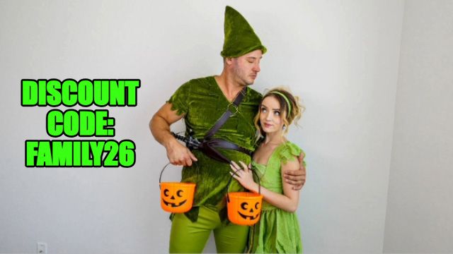 Trying on Slutty Couple's Costumes Made His Horny Stepdaughter Ride Her Stepdad's Cock