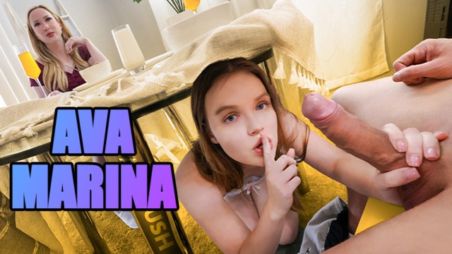 Dad Crush - Russian Stepdaughter Ava Marina Swallows Stepdaddy’s Load and Gets Fucked Like a Slut